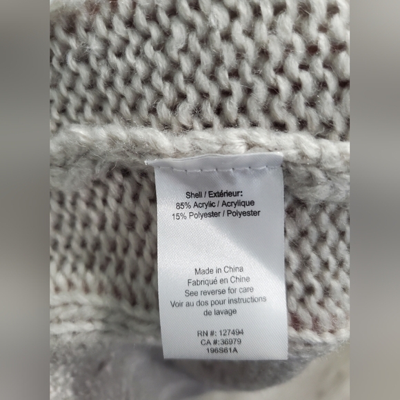 Anthropologie Heartloom Gray Sweater Long Heavy Warm‎ oversize Sz Large - Picture 7 of 7